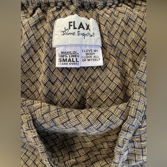 FLAX by Jeanne Engelhart 100% Linen Woven Maxi Skirt Size S - Picture 3 of 6